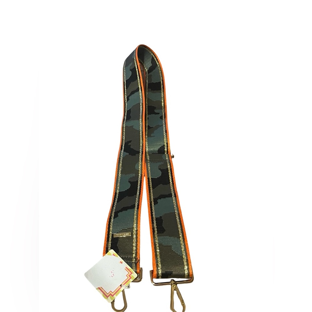 NWT  Camo Crossbody Purse Strap Orange Gold Camo Thomas & Lee Bag strap